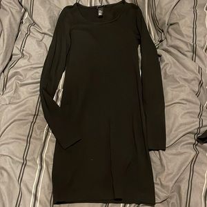 short tight black dress